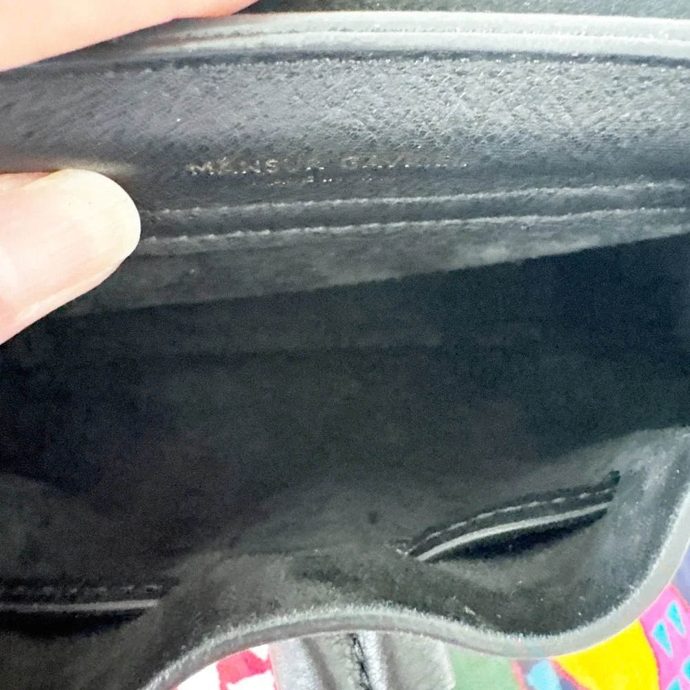 Mansur Gavriel Mini Lady‎ Bag Black Pebbled Leather Crossbody Handbag Italy